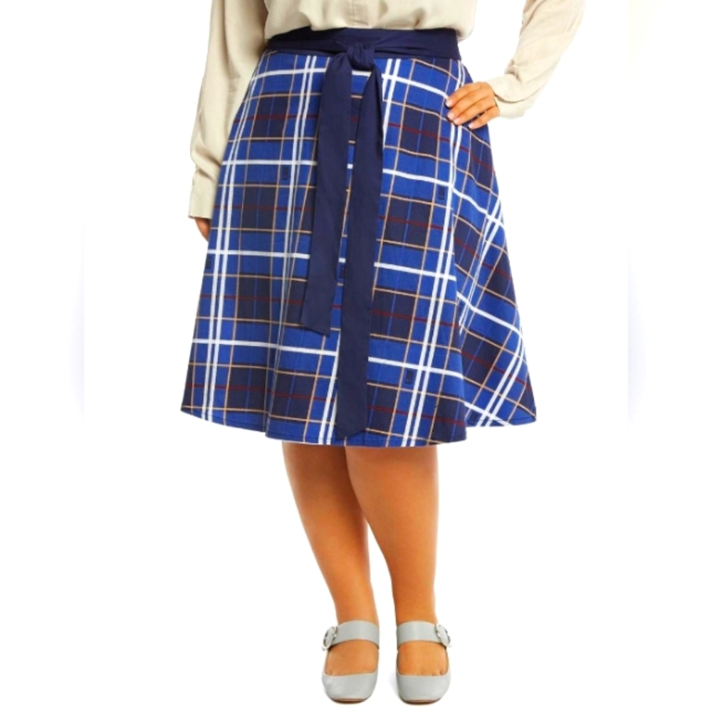 Doctor Who Plaid Skirt Plus Size